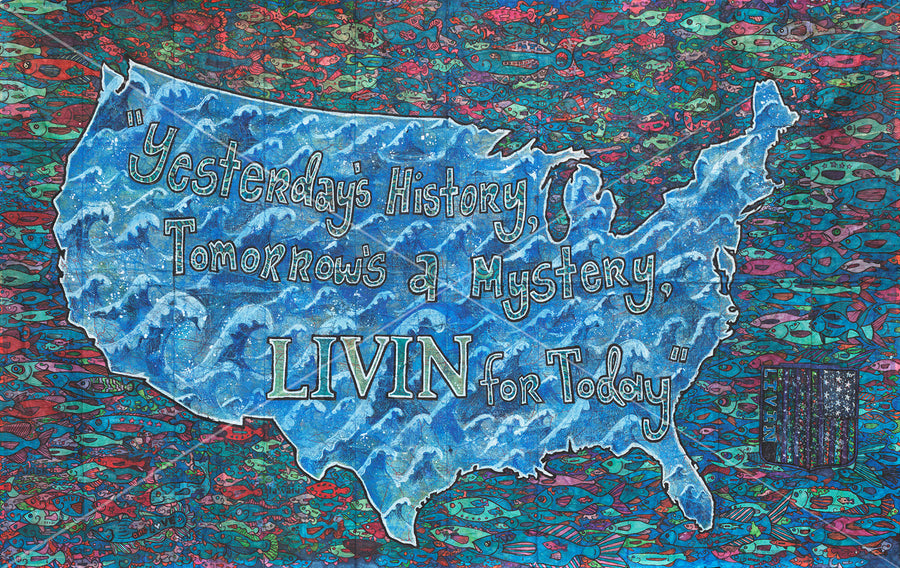 Original Artwork- LIVIN for Today map