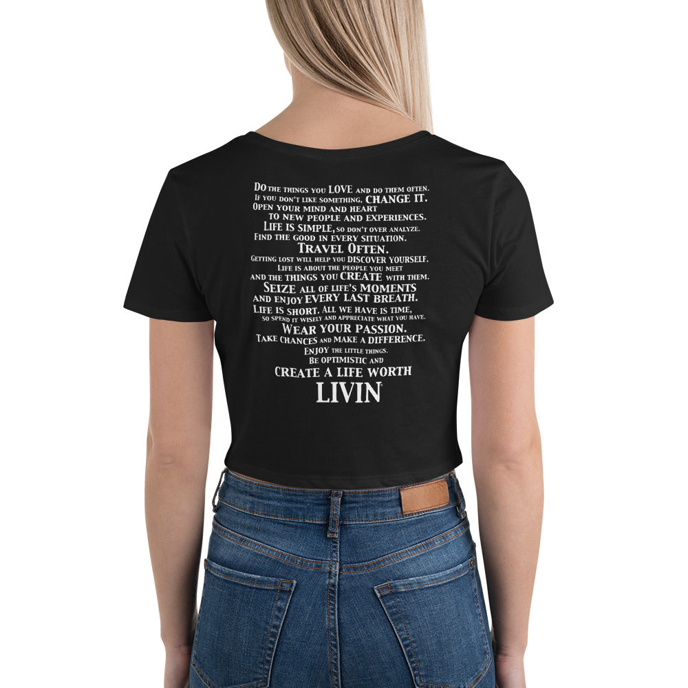 Women’s LIVIN Crop Tee