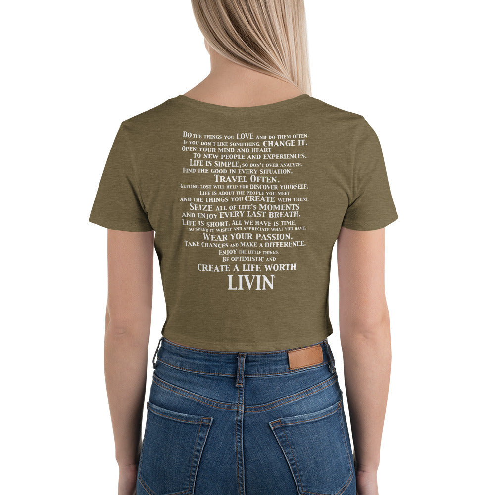 Women’s LIVIN Crop Tee